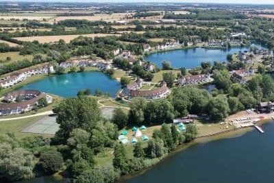 Aerial View across Isis and Windrush Lakes