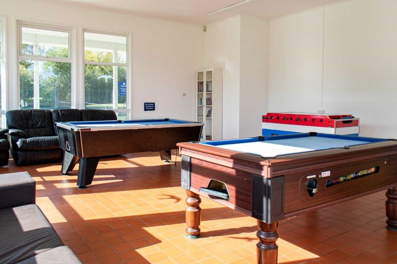 Games room at Isis and Windrush Lakes